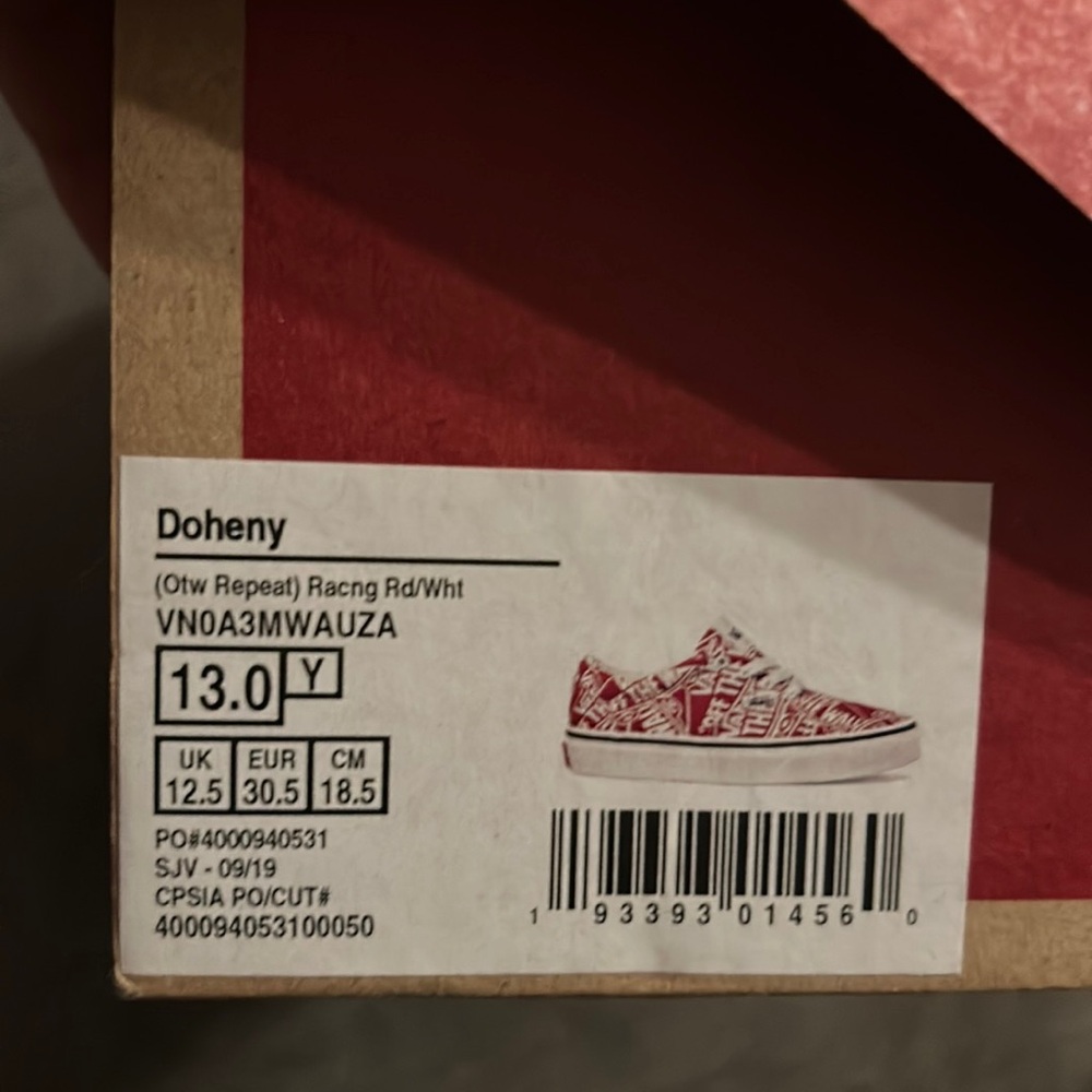New shoes red and white